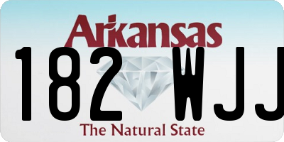 AR license plate 182WJJ