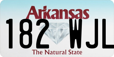 AR license plate 182WJL