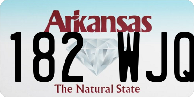 AR license plate 182WJQ