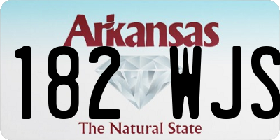 AR license plate 182WJS