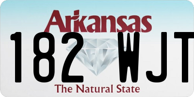 AR license plate 182WJT
