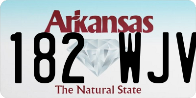 AR license plate 182WJV