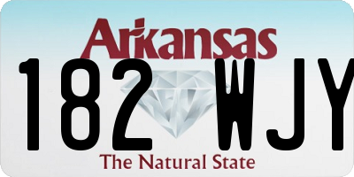 AR license plate 182WJY