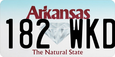 AR license plate 182WKD