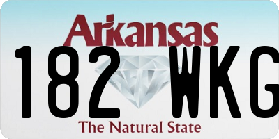 AR license plate 182WKG