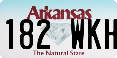 AR license plate 182WKH