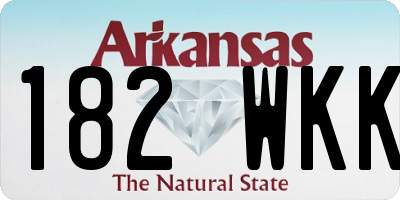 AR license plate 182WKK