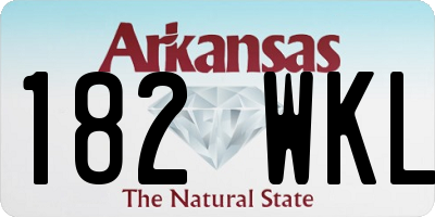 AR license plate 182WKL