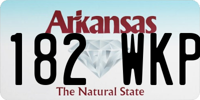 AR license plate 182WKP