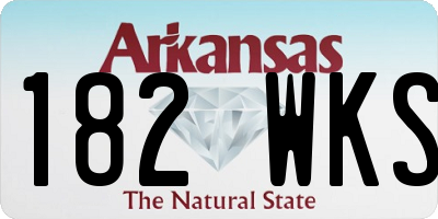 AR license plate 182WKS