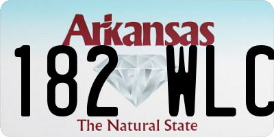 AR license plate 182WLC