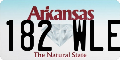 AR license plate 182WLE