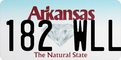 AR license plate 182WLL