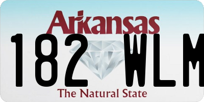 AR license plate 182WLM