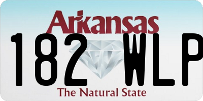 AR license plate 182WLP