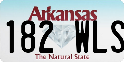 AR license plate 182WLS