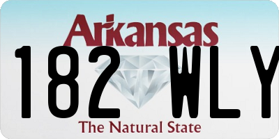 AR license plate 182WLY