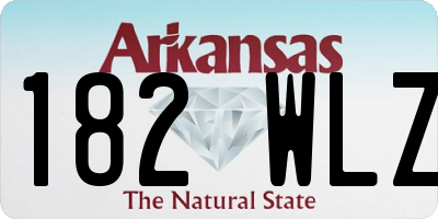 AR license plate 182WLZ