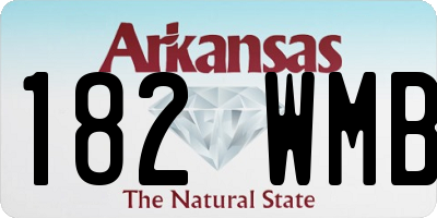 AR license plate 182WMB