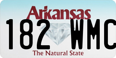 AR license plate 182WMC