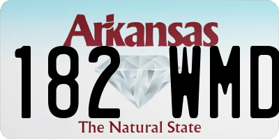 AR license plate 182WMD