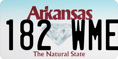 AR license plate 182WME