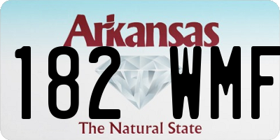 AR license plate 182WMF