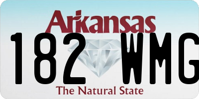 AR license plate 182WMG