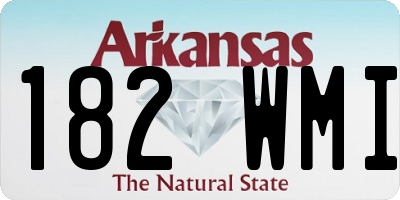 AR license plate 182WMI