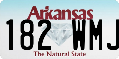 AR license plate 182WMJ