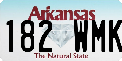 AR license plate 182WMK