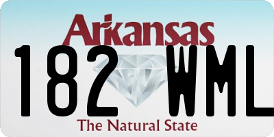 AR license plate 182WML