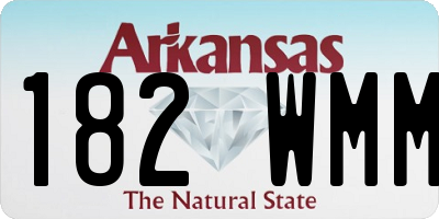 AR license plate 182WMM