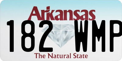 AR license plate 182WMP