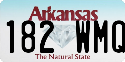 AR license plate 182WMQ