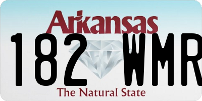 AR license plate 182WMR