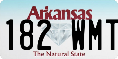 AR license plate 182WMT