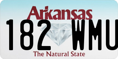 AR license plate 182WMU