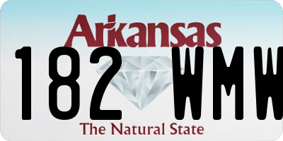 AR license plate 182WMW