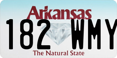 AR license plate 182WMY