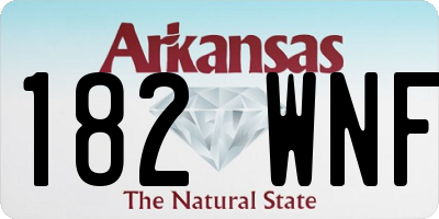 AR license plate 182WNF