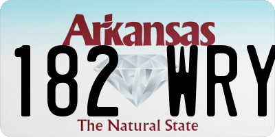 AR license plate 182WRY