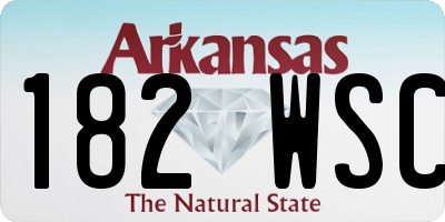 AR license plate 182WSC