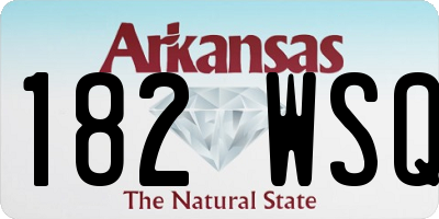 AR license plate 182WSQ