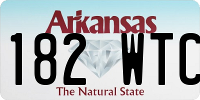 AR license plate 182WTC