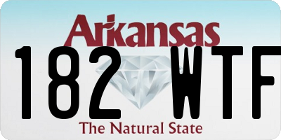 AR license plate 182WTF