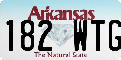 AR license plate 182WTG