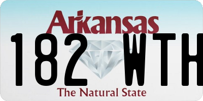 AR license plate 182WTH
