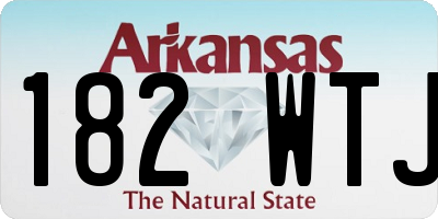 AR license plate 182WTJ
