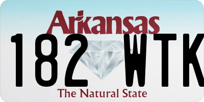 AR license plate 182WTK